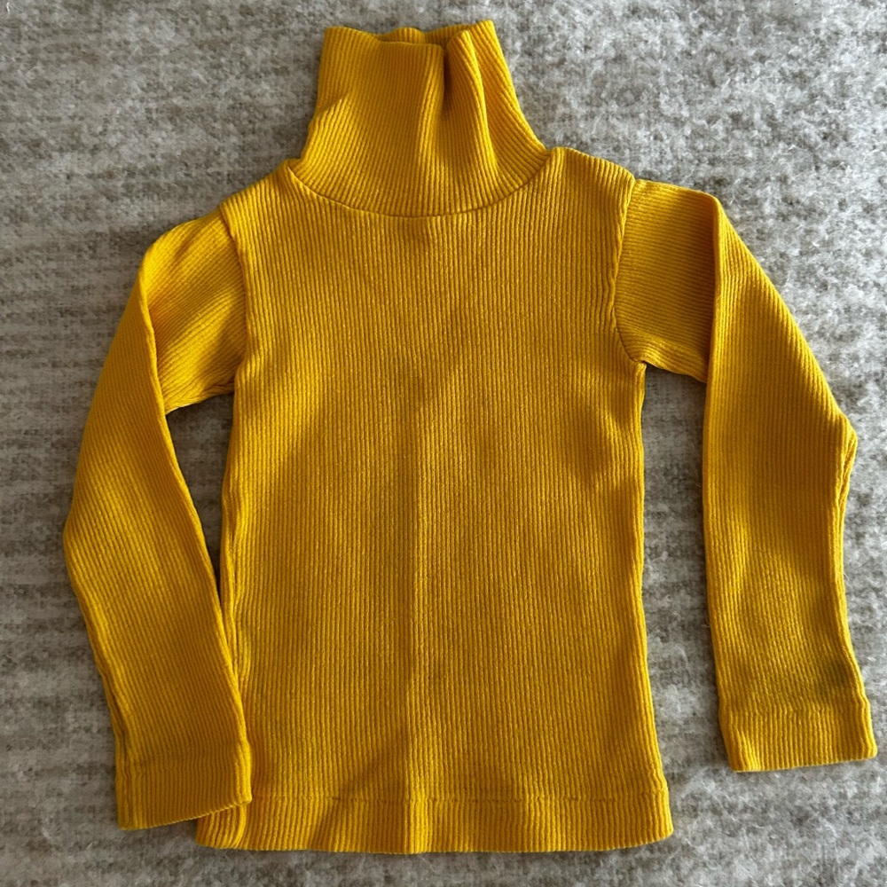 Florence Eiseman kids Mustard Yellow Turtleneck Sweater